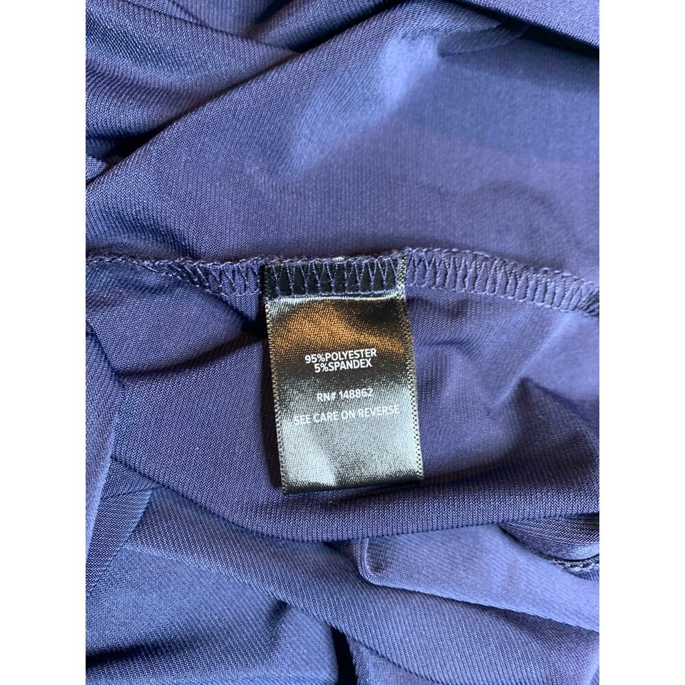 Torrid Women's Navy Blue Size 2X V-Neck Mid Length 3/4 Sleeve Dress - Picture 6 of 8